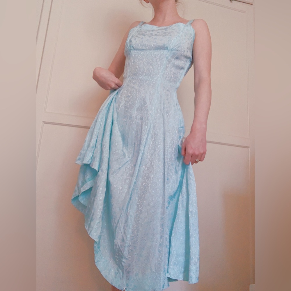 Blue, Vintage 1950s Dress✨